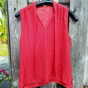 Beautiful sleeveless silk tie front Frame blouse XS